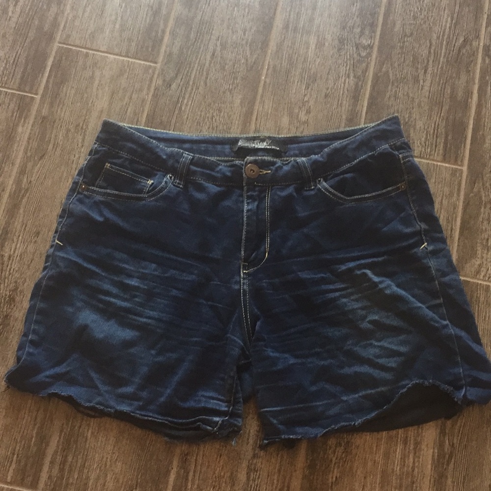 Women’s denim shorts.